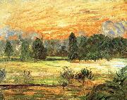 Camille Pissarro Sunsets oil painting on canvas